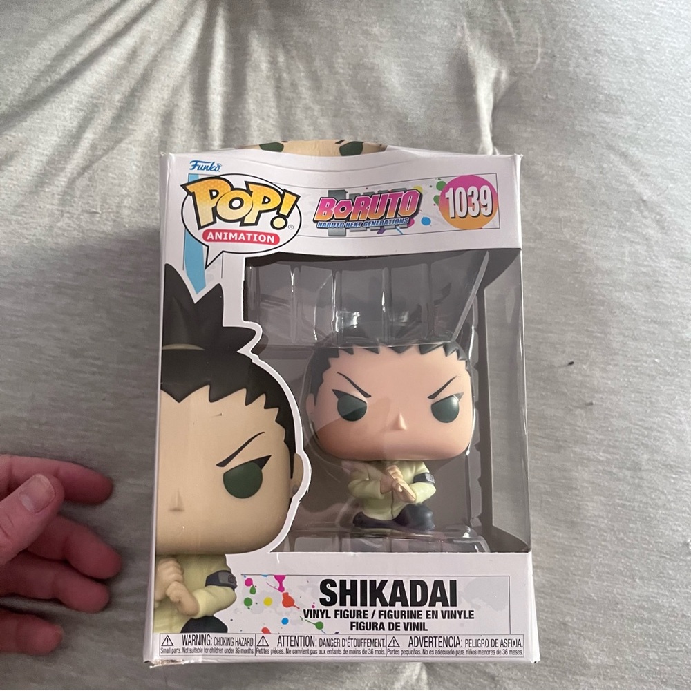 Funko Pop Animation Shikadai Figure - Green and Black